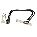 StarTech.com IEEE 1394b x2/ 1394a x1増設Mini PCIeカード FireWire 800 x2/FireWire 400 x1対応 MPEX1394B3