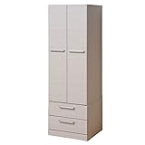 日本製(大川家具) モノトーンロッカーシリーズ 幅60ロッカーたんす引出付 WH um0307 代引不可 ポイント10倍