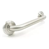 WingIts WPGB5SN12BEV Platinum Bevel, 12-Inch Length x 1.25-Inch Diameter Grab Bar, Satin Stainless [