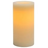 Sternoホームcgt42168cr01 Flameless Candle、素朴なピラー、クリームワックスwithバニラ香り、4 x 8-in。 1 CGT42168CR01