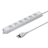 サンワサプライ 工事物件タップ(3P・6個口・2m) TAP-KS6N-2