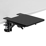 suptek デスクエクステンダートレイ クランプオン取り付け キーボード引き出し デスクトップエクステンダー 肘置き デスク テーブルマウ