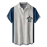 シャツ メンズ プリント ビーチ 半袖 メンズ ボタン 耐久性 カジュアル 形態安定 ストリートホームウェア プリント Tシャツ 着心地のい