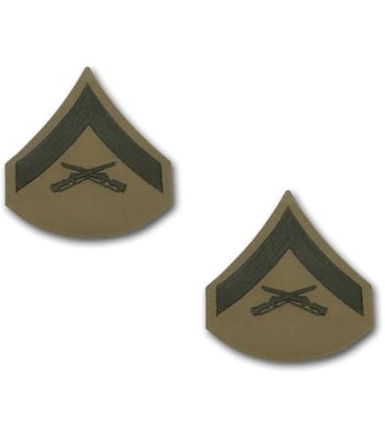 Amazon | アメリカ海兵隊 階級章 - 一等兵（E-2）/ Private First
