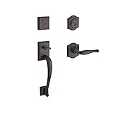 Baldwin DCNAPXDECRTAR112 Reserve Double Cylinder Handleset Napa x Decorative with Traditional Arch R