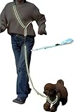 [LaLUCA GOODS] 犬 ショルダーリード 反射ライン 小型犬 中型犬 大型犬 アドバンスモア 02モデル ハンズフリー ライトブルー ショルダーパーツ Mサイズ