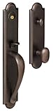 Baldwin 6402。Entr BoulderフルEscutcheon Single円柱Handleset with Oval KN、 18" x 3" 6402.452.ENTR 1