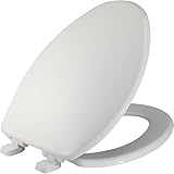 メイフェア84slowj 000 Just LiftプラスチックJust Lift Toilet Seat Featuring Whisper閉じる、ラウンド、ホワイト Elongated 184SL