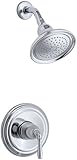 KOHLER T396-4E-CP Devonshire Rite-Temp Pressure-Balancing Shower Faucet Trim, Polished Chrome [並行輸入品