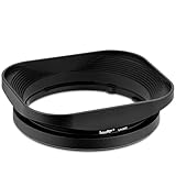 Haoge LH-X53 バヨネットメタルスクエアレンズフードシェード for 富士フイルム Fujifilm Fuji Fujinon XF 35mm F1.4 R / XF35mmF1.4 R , XF 18mm F2 R / XF18mmF2 R , XF 60mm F2.4 R Macro / XF60mmF2.4 R Macro レンズ