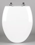 プレミアム木製Beveled細長いToilet Seat with Chromeヒンジ