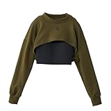 [レピピアルマリオ] スウェット ショート丈 ブラキャミソール セット ダンス 143952 ガールズ カーキ