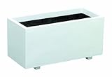 大和プラスチック ホワイトプランター 底面穴あき加工済み 800×360×H395 W-80型 ホワイト