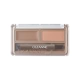 セザンヌ アイブロウワックス&パウダー W2ナチュラルブラウン 1.9g ブラシ付き