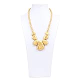 Bumkins Nixi Rocca Silicone Teething Necklace, Gold [並行輸入品]