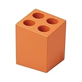 イデアコ 傘立て ミニ キューブ 4本挿し マットオレンジ