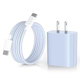 iPhone16 iPhone17 充電器 タイプc 充電器 type-c 20W PD 急速充電器 [MFi認証品/PSE認証済み] USB C-タイプc 充電ケーブル 2M付き usb-c コンセント式電源アダプター iPhone 16/15/Pro/max/iPad Pro/AirPods その他 type-c機器対応（淡蓝色）