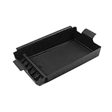 SXCY 新型 トヨタ ヴォクシー ノア 90系 専用 センター コンソールボックス ハイブリッド車専用 トレイ パーツボックス 車種専用 小物入れ 滑り止め設計 内蔵型 カスタム インテリア 内装パーツ 取付簡単 収納ボックス コインケース ラバマット付き (黒)