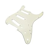 YJB PARTS ST60's ストラト用ピックガード Vintage Mint Ivory 3P インチ 日本製