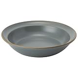 TAMAKI カレー パスタ皿 エッジライン グレー 直径21×高さ4.6cm 700ml 電子レンジ・食洗機対応 T-788677