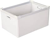 [N-7605684]ＫＵＮＩＭＯＲＩ　プラダン　ＮＳコンテナ　７５Ｌ（ＳＷコーナー）ホワイト 78500NS75LWH