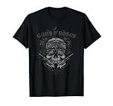GUNS N' ROSES Official Skull Guns Bandanna Tシャツ