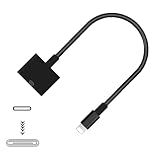 rosyclo Lightning - 30ピンアダプター MFi認証 8ピンオス - 30ピンメス 出力ケーブルコンバーター 充電コードコネクター iPhone 12/11/X/8/7/6/5/iPad/iPod対応 ブラック (オーディオなし)