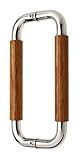 積層強化木プルハンドル 直線型B レッド (両面)　25φ 450mm (SK-1101S-R-25-450-RE)　10組入