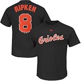 Cal Ripken Jr。Baltimore Orioles # 8 MLBメンズBig and Tall Cooperstown Player Tシャツブラック( 3 x l )