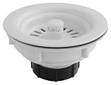 LDR 551 1450WT Kitchen Sink Plastic Basket Assembly White [並行輸入品]
