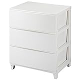 サンカ ルームス(ROOM'S) チェスト 3段 ワイド (幅54 奥行42) ホワイト RM-543(WH)