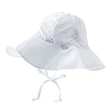 アイプレイ ベビー 帽子 サンハット Brim Sun Protection Hat 日よけハット 無地 (サイズ：0-6m、カラー：White） iplay [並行輸入品]