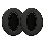 kwmobile 2x ヘッドホンカバー Sennheiser HD 4.50SE / HD 4.40BT / HD 4.30G / HD 4.20S対応 交換用イヤーパッド - クッション PUレザー 黒色