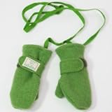 (ピッカプー) Pickapooh オーガニックウール & オーガニックコットン ミトン グリーン サイズ 4 (目安~6才)