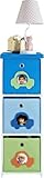 Altra Furniture 3-Bin Kids Storage Unit with Car Theme [並行輸入品]