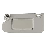 Nakuuly 左運転席側サンバイザー グレー ライト付き サンルーフなし 日産アルティマ 2013 2014 2015 2016 2017 2018 互換品 # 96401-3TA2A