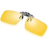 Glazata 偏光サングラス UV400 紫外線カット 超軽量 メタルフレームスポーツサングラス 跳ね上げ式 前掛けクリップ式サングラス ドライブ/野球/自転車/釣り／ランニング／ゴルフ／運転 男女兼用 変色調光偏光グラス