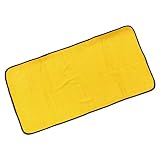 OZ UOMO サウナマット [大きめ] 単品 業務用 大判サイズ 人気 洗える タオル生地 約70×140cm (ゴールド, 1枚)