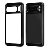 kwmobile Google Pixel 8 Pro対応 ケース - スマホカバー クリアケース 耐衝撃 透明 薄型 - TPU 黒色/透明