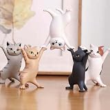 5個 子猫おもちゃセット ミニおもちゃ モデル 動物フィギュア 猫 フィギュア 動物フィギュアセット かわいい猫 カプセルトイ ミニおもちゃ子供おもちゃ 知育玩具 誕生日 プレゼント 飾り物 コレクション 猫の棺の踊り