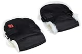 Kaiser Handmuff Sheep White Lampskin (Black) by Kaiser