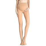 ストッキング 妊婦 パンスト マタニティ 産前用 女性用 レディース 春 秋 調整可能 (B, 肌の色)