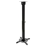 プロジェクター天吊り 金具 STARPLATINUM 強度 プロジェクター設置金具 天吊りタイプ 天吊り長50～77cm PJセッターハングGP200 ブラック