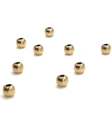 Amazon.co.jp: [RUBBY] イエローゴールド K18 丸玉パーツ 穴無しボール