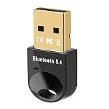 GUROYI Bluetooth 5.4 USBアダプタ Bluetooth5.4技術 超小型 ブルートゥース子機 PC用/ナノサイズ/Ver5.4/ Bluetoothアダプタ 最大通信距離20m 低遅延 無線 apt-X EDR/LE対応(省電力) Windows 11/10/8.1/8/7(32/64bit) - ブラック