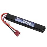 S＆T 7.4v Lipo 1400mAh 40C スティックバッテリー T型コネクター(123*19*10)