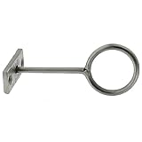 設定4シルバーニッケルメタル壁リングフック| 4 "ブラケットホルダー器具