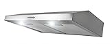 AKDY 30-Inch 3-Speed Stainless Steel Slim Under Cabinet Range Hood AZ-Y0175SS (Silver) [並行輸入品]