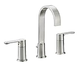 Designers Impressions 615664 Satin Nickel Two Handle Widespread Lavatory Bathroom Vanity Faucet - Ba