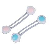 ドアロック，SODIAL(R)2 x 赤ちゃん　幼児の安全食器棚キャビネット冷蔵庫のドアロック